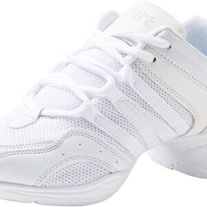 Women's Jazz Sneaker Breathable Fabric Air Cushion Split Sole Anti-Slip Shoes